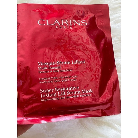 Clarins Super Restorative Instant Lift Serum Mask ~ 1 Sheet ~ 1 fl oz NEW - Picture 5 of 5